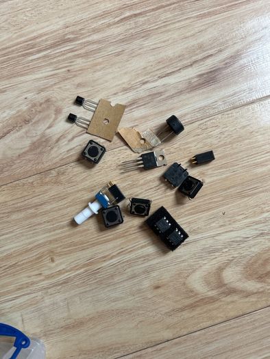 Random collection of electronic maker hobbyist components