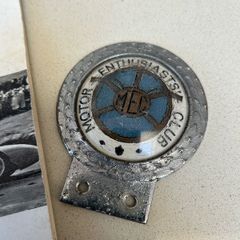 Motor Enthusiasts Club Car Badge & Programme