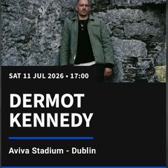 Dermot Kennedy Tickets x 2 Aviva Stadium , Saturday 11th July