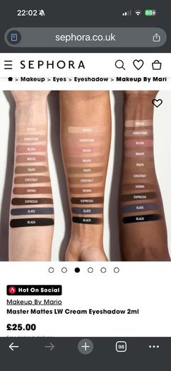 makeup by Mario cream eyeshadow shade Sienna
