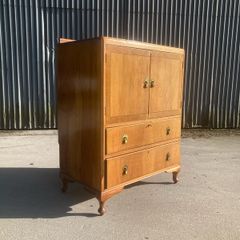 Art Deco Burr Walnut Tallboy - The Vintage Furniture Warehouse and Showroom Open Saturday 25th April 12 til 4pm Eircode R95T227