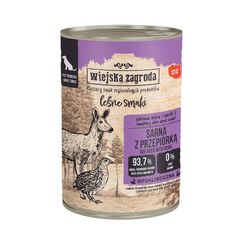 Country of Animals Forest Flavours Roe Deer with Quail wet food for adult dogs 400g