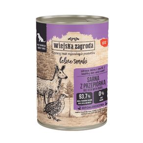 Country of Animals Forest Flavours Roe Deer with Quail wet food for adult dogs 400g