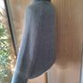 Made in Italy grey cape turtleneck jumper Image 4