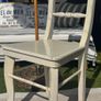 Shabby Chic off white solid wood chair Image 2