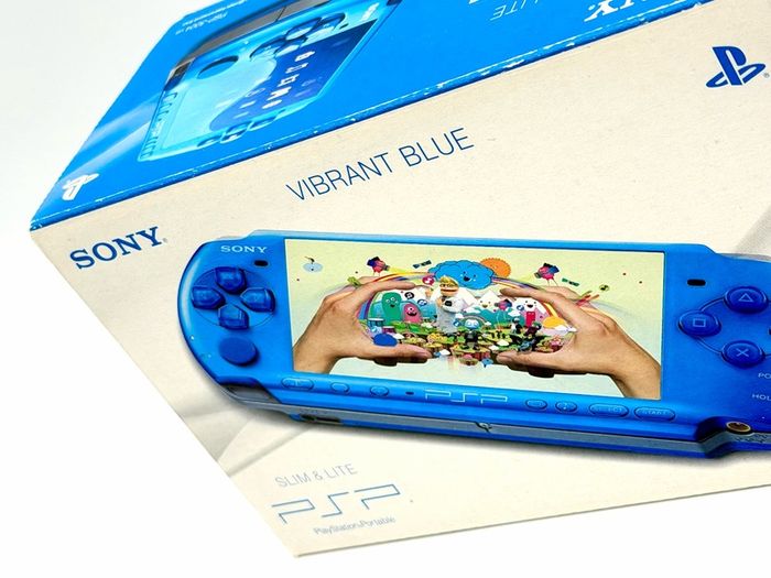 Sony PSP Console in Vibrant Blue - Boxed and Minty
