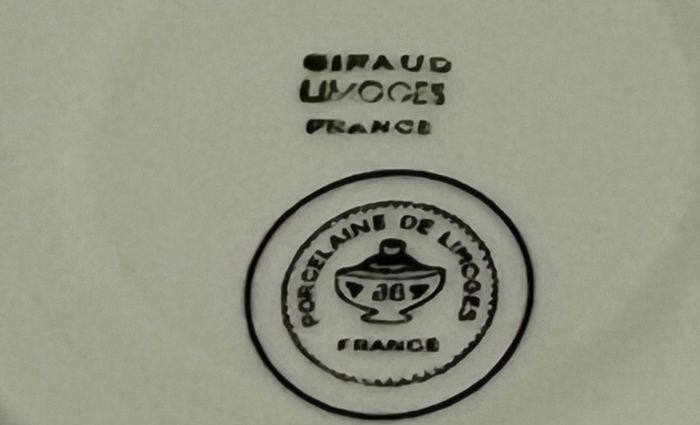 Vintage Giraud Limoges pedestal Cup & Saucer PRICE DROP