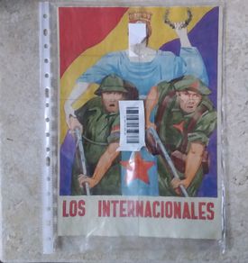 Spanish Civil War Uncut Ration Coupons - Los Internacionales