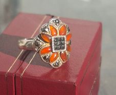 Vintage Sterling 925 Silver Ladies Ring