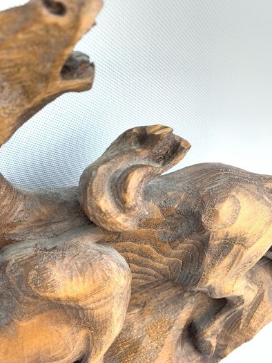 Large Vintage wooden horse sculpture