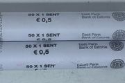 Estonia 2011 1 cent bank rolls x2 sealed
