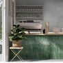 Green porcelain subway tiles Image 4