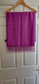 Fuchsia pink  pashmina scarf