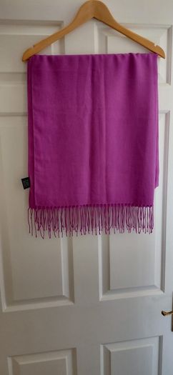 Fuchsia pink  pashmina scarf