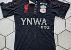 Liverpool LFC Anfield YNWA 1892 Soccer Football Jersey Shirt Polo Black Women Size 12 Medium M