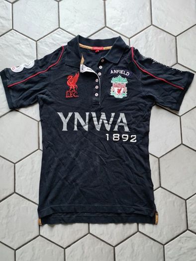 Liverpool LFC Anfield YNWA 1892 Soccer Football Jersey Shirt Polo Black Women Size 12 Medium M