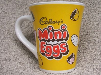 CADBURYS MINI EGGS - an Easter promotional mug featuring the 'Mr. Cadburys Parrot' mascot