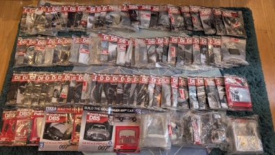 Eaglemoss James Bond's DB5. Complete Sealed set of 86 Magazines, Parts & Extras