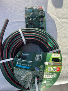 Parkside 20m Garden Hose and Y - Connector Set
