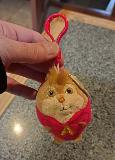 Alvin Beanie Ballz Keyring & Small Gnome (brand New & Used).