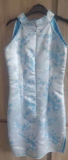 blue Japanese style dress fits X's s