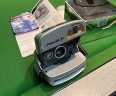 vintage Polaroid P-600 Silver Instant Camera