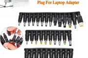34PCS Connector Jack Plug Power Adapter AC DC Source Connect 5.5MM 2.5MM 5.0MM 2.1MM Tuning Fork Core Pin Universal Adapter Plug