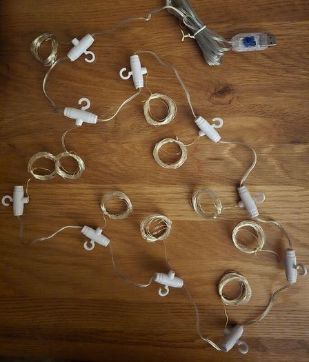 LED Christmas curtain lights