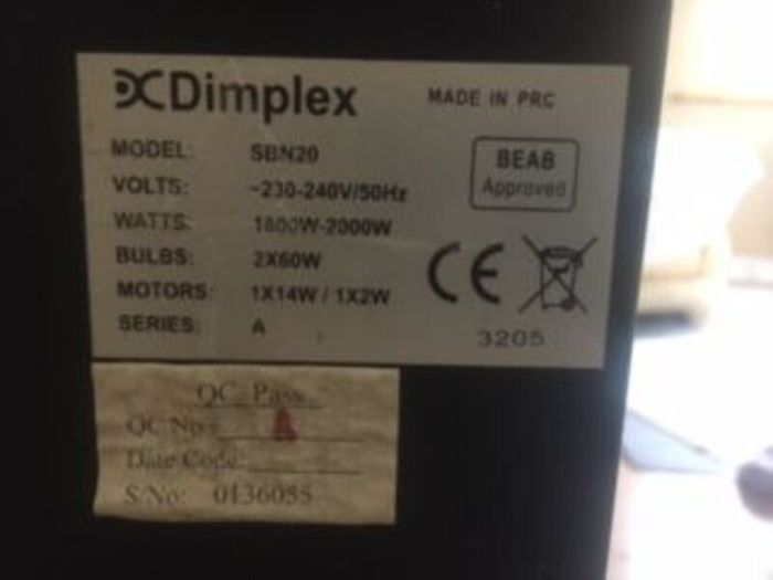 dimplex electric heater