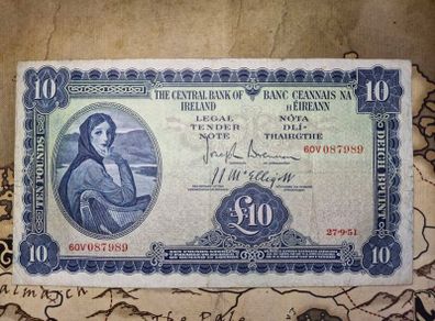 10 Pound Lady Lavery 27/9/51