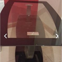 Black Glass Dining Table
