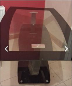 Black Glass Dining Table