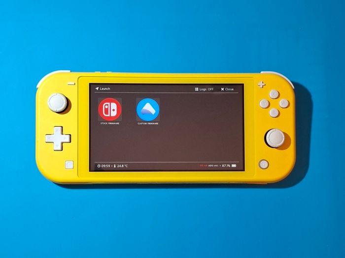 Yellow Switch Lite with Box (Modded)