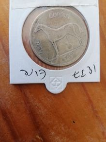 1937 Ireland Silver Half Crown Coin