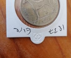 1937 Ireland Silver Half Crown Coin