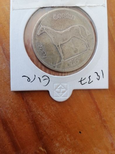 1937 Ireland Silver Half Crown Coin