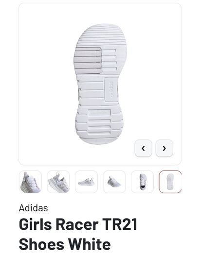 Brand New Adidas Girls Racer TR21 Trainers - Size - U.K.12K - RRP - 39.99 - Open To Offers!!