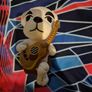 Animal Crossing New Leaf KK Slider Stuffed Plush Toy Sitting Guitar PRE-OWNED Image 2