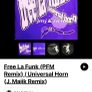 Free la funk (pfm remix) universal horn 12" vinyl Image 3
