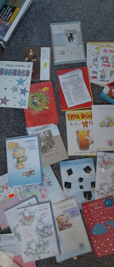 Selection of cards after business closure new 1 euro each