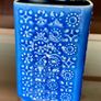 Vintage Rare Celtic Connemara Cobalt Blue Post Vase or Pen Toothbrush Holder Image 4