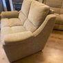 Pair of Parker Knoll 2 seater sofas with matching footstool Image 8