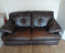 Brown Leather Couch