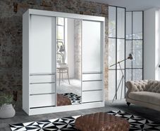 Sliding Doors Wardrobe HAI 180cm - White