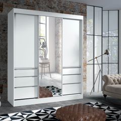 Sliding Doors Wardrobe HAI 180cm - White