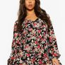elegant floral backless playsuit in size 10 Image 2