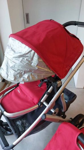 Uppababy Vista Travel System in Red