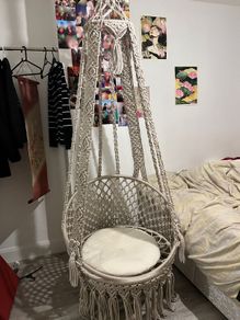 Beautiful macrame hanging chair