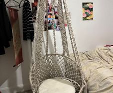 Beautiful macrame hanging chair