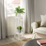 Set of 2 Wood Plant Stand Nesting Display End Table Rack Indoor Flower Holder Corner Planter Pot Rack Living Room Patio Decor Image 2